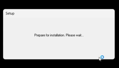 Generic installer 'Prepare for installation' dialog
