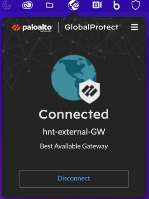 GlobalProtect VPN connected status (duplicate)